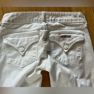 Hudson white distressed jeans